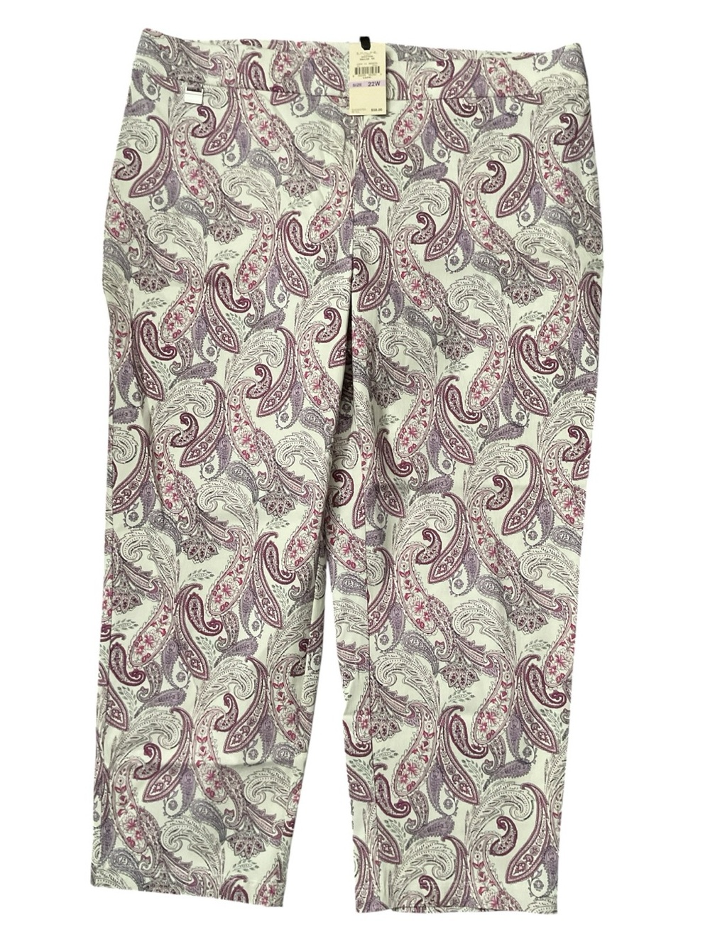 Women's Paisley Cropped Capris W:22” R:13” I:27” RT $58